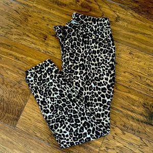 Leopard skinny ankle pant